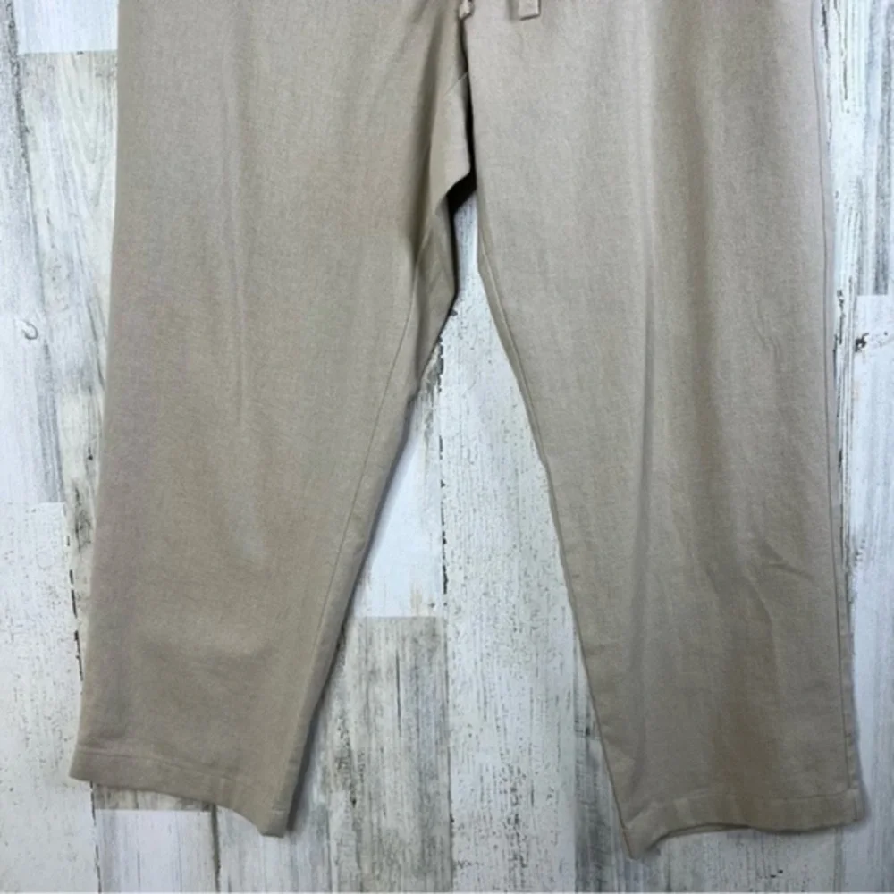 Marc‎ Anthony Luxury Linen Blend Pants Straight Leg Mens Waist 33x30 Nerutral
